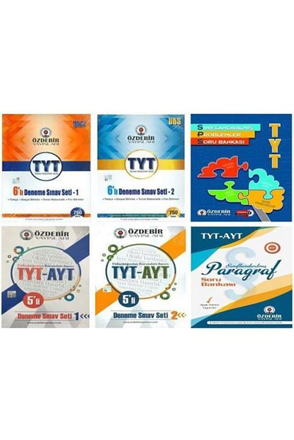 Palme Yayincilik Hazirlik Kitaplari Ozdebir Yayinlari Tyt Hazirlik Seti 6 Kitap Guncel Trendyol
