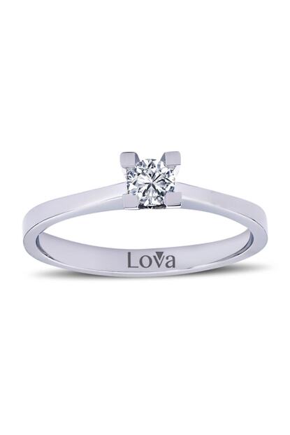 Lova D Renk 0 16 Karat Pirlanta Tektas Yuzuk 1030013 Trendyol