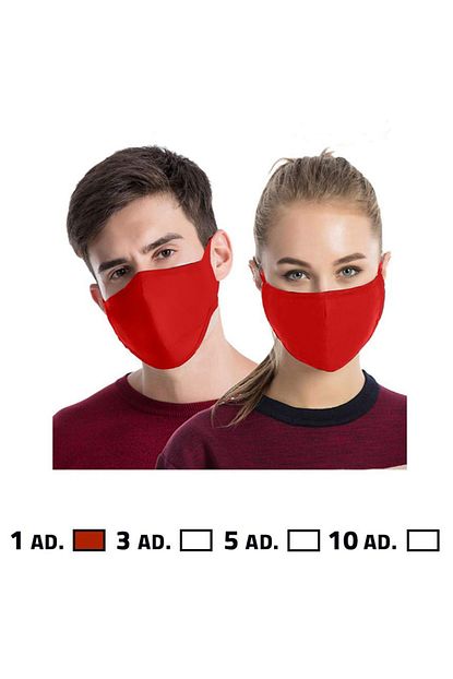 Mask Nano Yikanabilir Kumas Agiz Yuz Koruyucu Maske Kirmizi 320 9799 Trendyol