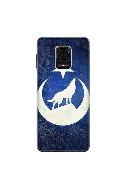 xiaomi redmi note 9 pro kilif desenli resimli hd silikon telefon kabi kapak dolunay bozkurt hilal