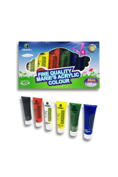 Maries Akrilik Boya 30 Ml 6 Renk 81306b Trendyol