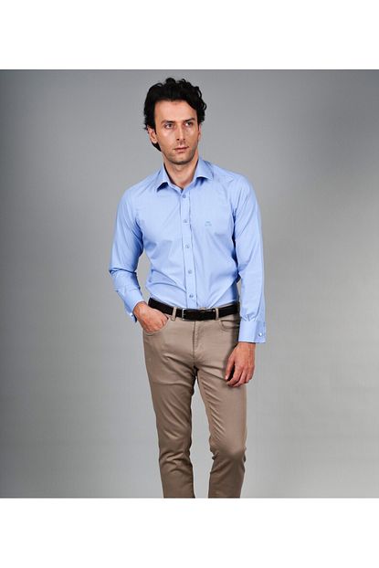Karaca Erkek Regular Fit Seremoni Gomlek K Mavi Trendyol