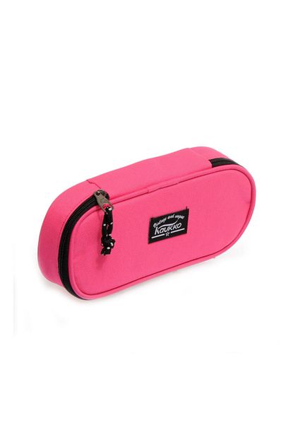 ozel bolmeli kalem cantasi pembe k2076
