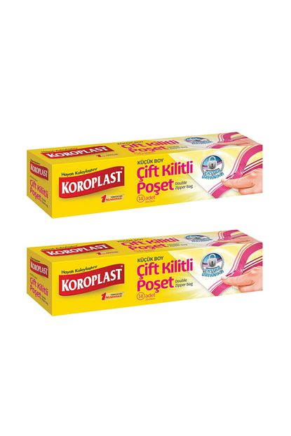 Koroplast Cift Kilitli Poset 20x25 Cm 14 Adet 2 Li Trendyol