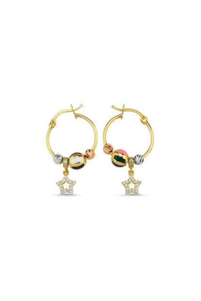Sembol Gold Charm Altin Kupe Yildiz 14k Gold Trendyol