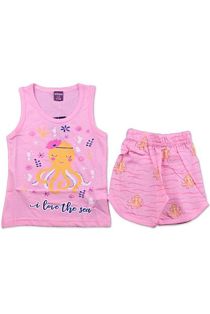 Bebibebek Kiz Cocuk Askili Sortlu Pijama Takimi Trendyol