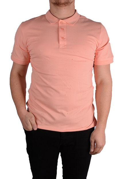 Humen Erkek Polo Yaka T Shirt Slim Fit Pudra Pembesi Tisort Trendyol