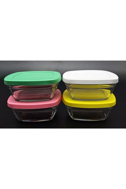 saklama kabi pudding plastik kapak 4 lu 96840