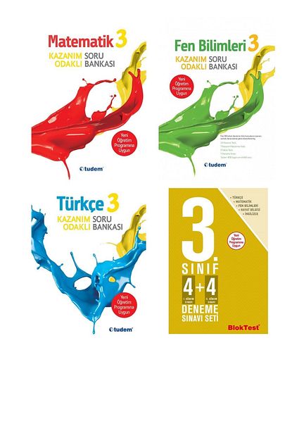 Tudem Yayinevi 3 Sinif Matematik Turkce Fen Bilimleri Hayat Bilgisi Ve Deneme Seti Trendyol