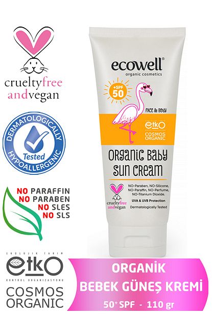 Ecowell Organik Bebek Gunes Kremi 50 Spf Trendyol