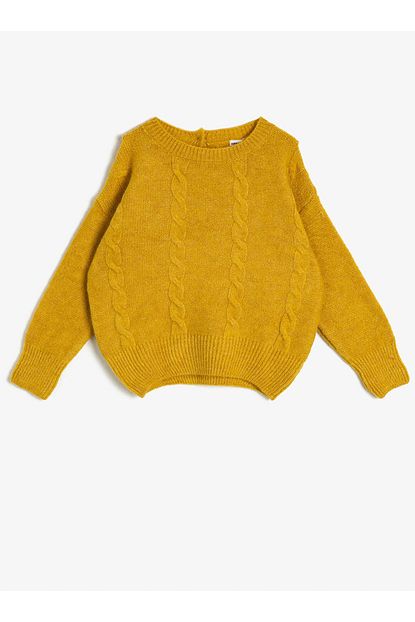 Koton Kids Sari Kiz Cocuk Kazak Trendyol