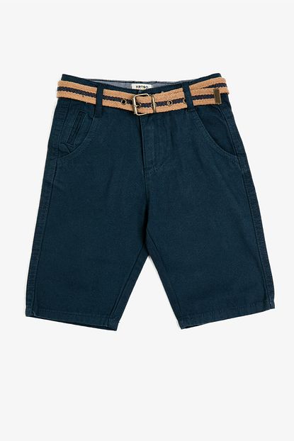 Koton Kids Lacivert Erkek Cocuk Sort Bermuda Trendyol