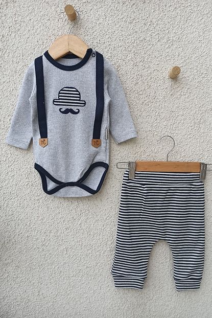 Babydonat Erkek Bebek Aski Detayli 2 Li Takim Trendyol