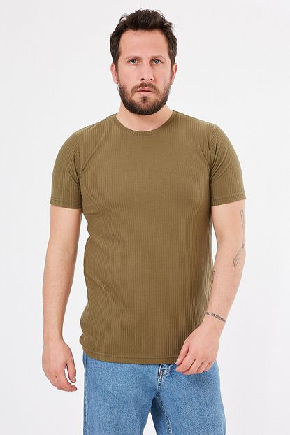 Criticman Erkek Basic Fitilli T Shirt Trendyol