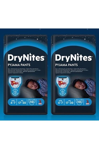Drynites Erkek Emici Gece Kulodu 4 7 Yas 17 30 Kg 10 Lu 2 Paket Trendyol