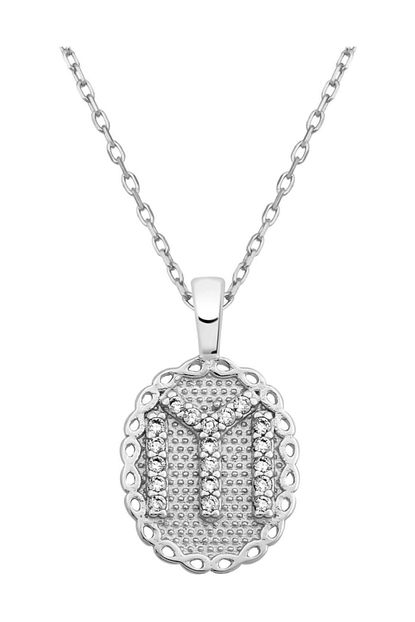 Elika Silver Kadin Kayi Boyu Model Zirkon Tasli 925 Ayar Gumus Kolye Trendyol
