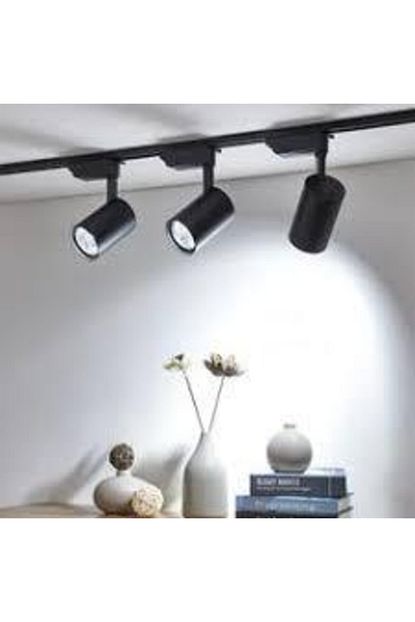 Luxram 1 Metre Rayli 3 Adet Ray Spot Beyaz Isik Siyah Kasa Trendyol