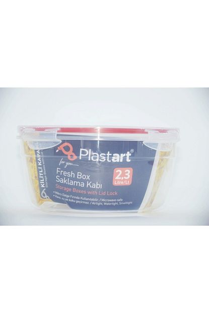 Plastart Kilitli Kapakli Saklama Kabi Derin Yuvarlak 2 3 Lt Trendyol