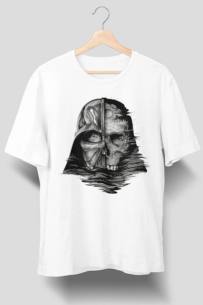 Dijifab Erkek Starwars Tasarim Baskili Beyaz T Shirt Trendyol