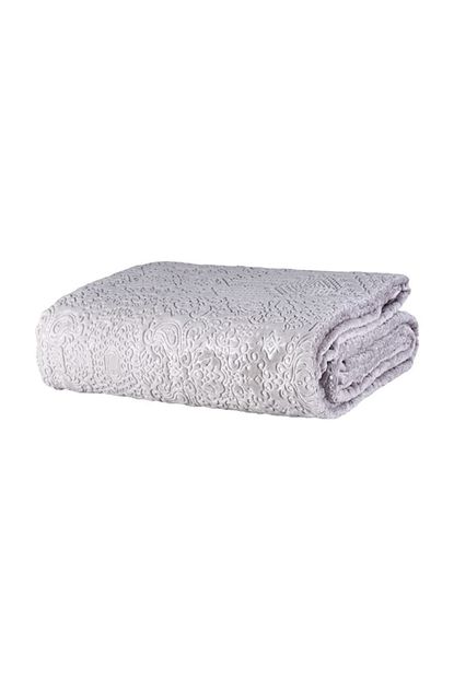 Karaca Home Rauqel Gri Cift Kisilik Embosy Battaniye Trendyol