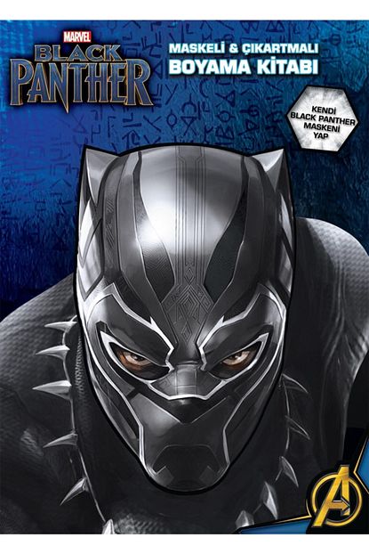 Beta Basim Yayim Marvel Black Panther Maskeli Ve Cikartmali Boyama Trendyol