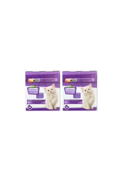 Protens Pro Tens Preminium Lavanta Kokulu Topaklanan Ince Taneli Bentonit Kedi Kumu 10l X 2 Adet Trendyol
