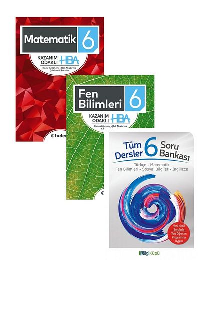 Tudem Yayinlari 6 Sinif Konu Anlatimli Tum Dersler Seti 4 Kitap Hba Set Trendyol