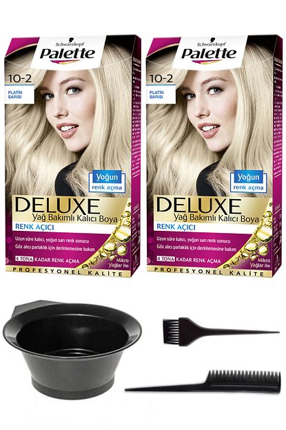 Schwarzkopf Palette Deluxe 10 2 Platin Sarisi Sac Boyasi Ve Sac Boyama Seti Trendyol