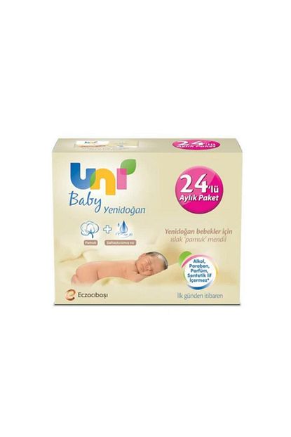 Uni Baby Yenidogan 40 Yaprak 24 Lu Islak Mendil Trendyol