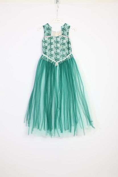 Tiga Kids Kiz Cocuk Yesil Abiye Trendyol