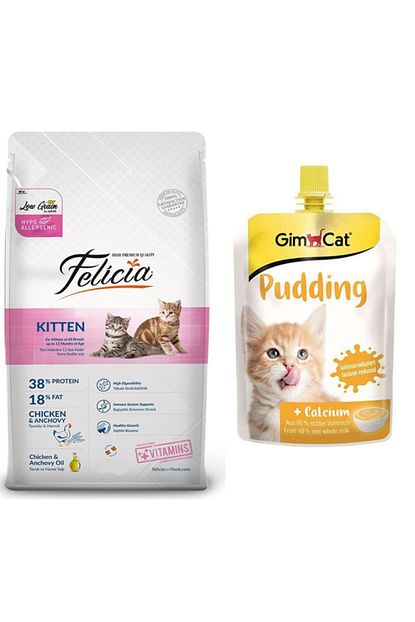Felicia Az Tahilli Hypoallergenic Kitten Yavru Kuzu Etli Kedi Mamasi 2 Kg Gimcat Puding Kedi Odulu 150 Gr Trendyol