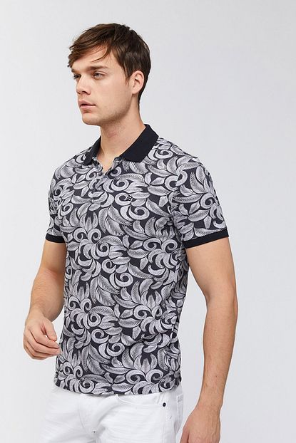 Avva Polo Yaka Baskili T Shirt Trendyol