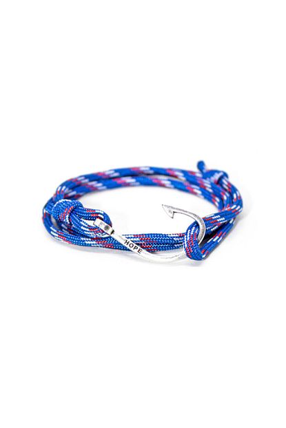Lariss Unisex Olta Kanca Paracord Parasut Ipi Mavi Beyaz Kirmizi Bileklik Trendyol