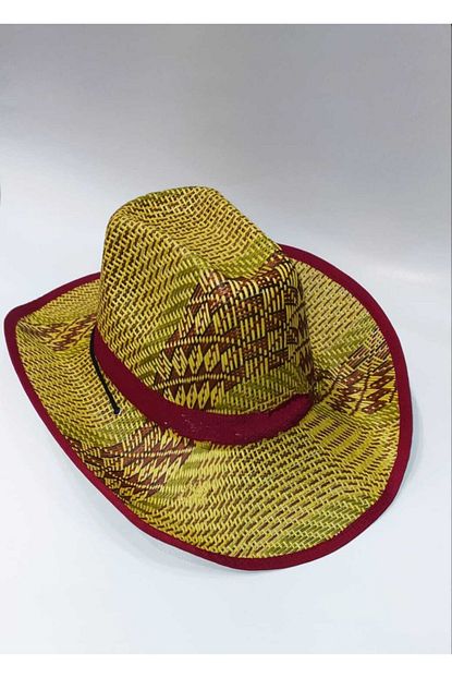 Mdtshopping Hasir Fotr Sapka Kovboy Yilan Desenli Trendyol
