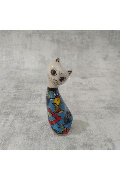 Nakkas Cini Seramik Dekoratif Minik Kedi Biblo Trendyol