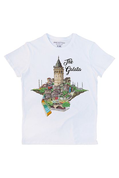 Presstish The Galata Tasarim Baskili Erkek Tisort Trendyol