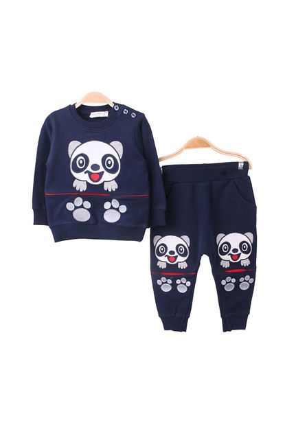 Breeze Erkek Bebek Esofman Takim Panda Desenli Lacivert 1 Yas Trendyol