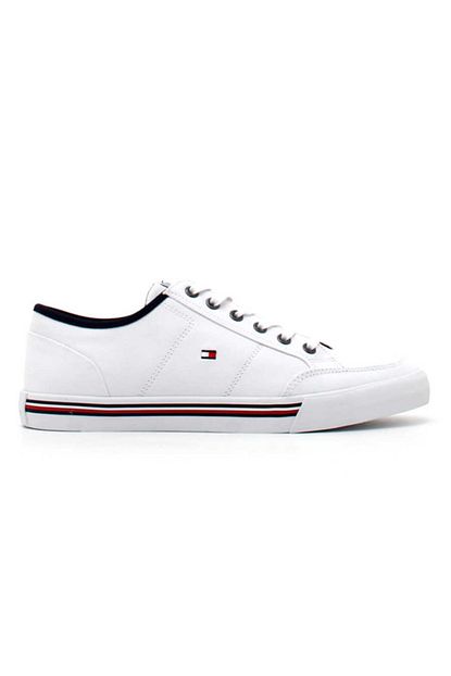Tommy Hilfiger Erkek Beyaz Sneaker Ayakkabi Fm02676 Ybs Trendyol