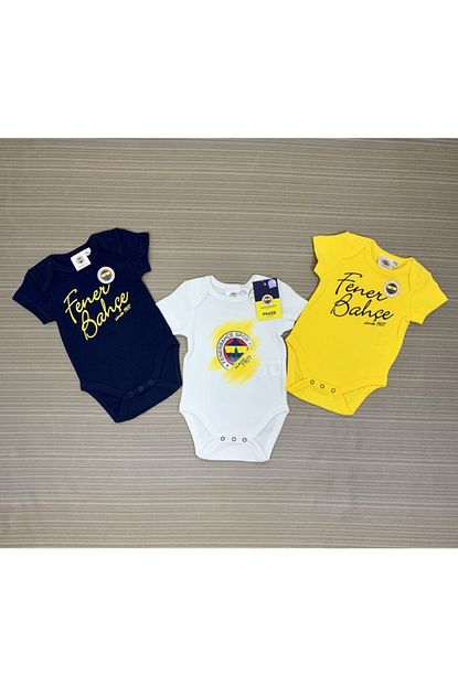 Fenerium Fenerbahce Bebek 3 Lu Kisa Kollu Body Set Trendyol