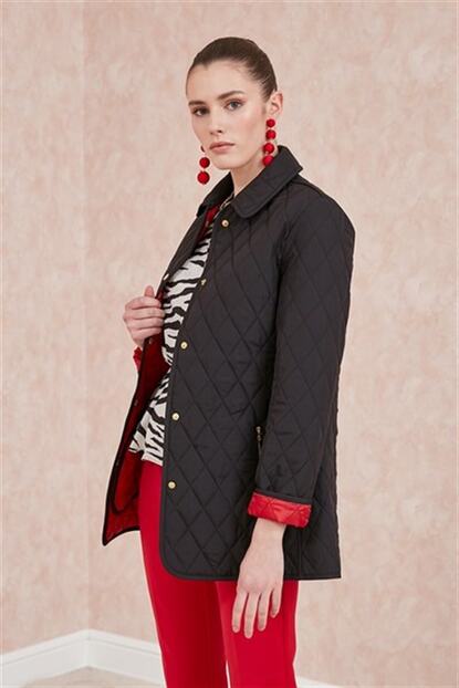 Journey Kadin Siyah Buyuk Beden Mont Fiyati Yorumlari Trendyol