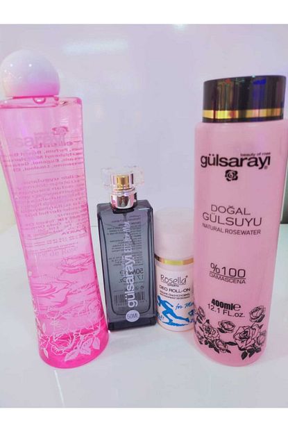 Gulsarayi Gul Paketi 4 Lu Gul Kolonyasi 380 Ml Parfum 50 Ml Rollon 50 Ml Gul Suyu 400 Ml Trendyol