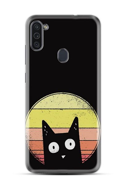 Kilifland Samsung Galaxy M11 Silikon Resimli Kapak Black Cat Stok 49 Trendyol
