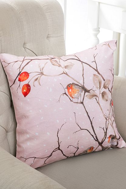 English Home Dreamy Winter Dijital Baski Dolgusuz Kirlent 40x40 Cm Pudra Pembe Trendyol