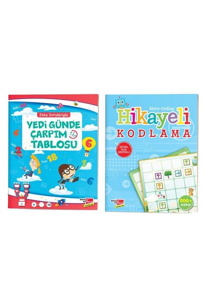 Dikkat Atolyesi Yayinlari Dikkat Atolyesi Yedi Gunde Carpim Tablosu Hikayeli Kodlama Kitaplari Seti Trendyol