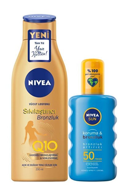 Nivea Sun Yaslanma Karsiti Gunes Kremi Yuz Kremi 50 Ml X 2 Adet Trendyol