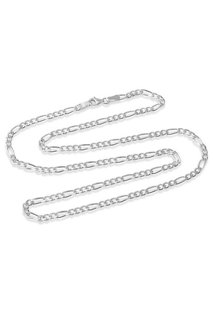 Choice Silver Gumus Erkek Zincir Kolye Figaro Trendyol
