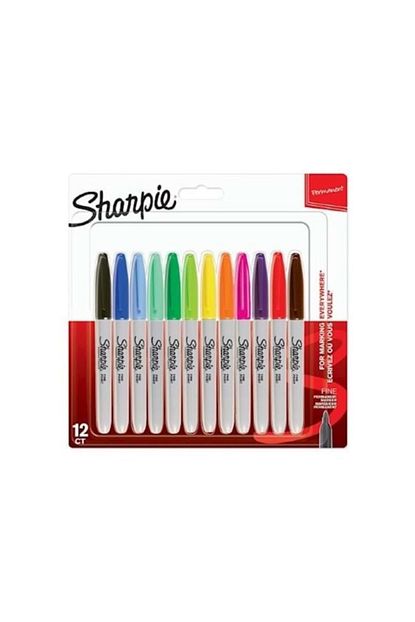 sharpie 12 li fine permanent marker