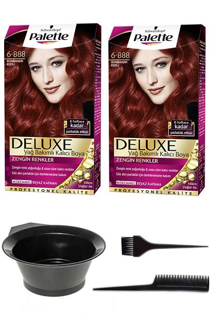 Schwarzkopf Hair Mascara 2 Li Palette Deluxe 6 888 Sonbahar Kizili Sac Boyasi Ve Sac Boyama Seti 8671655451616 Trendyol
