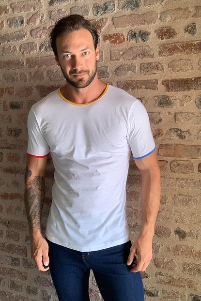 Trendyol Man Beyaz Erkek T Shirt Tmnss20ts0868 Trendyol