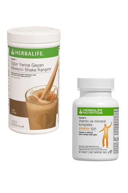 Herbalife Formul 1 Shake Findik Formul 2 Vitamin Erkek 60 Tablet Trendyol